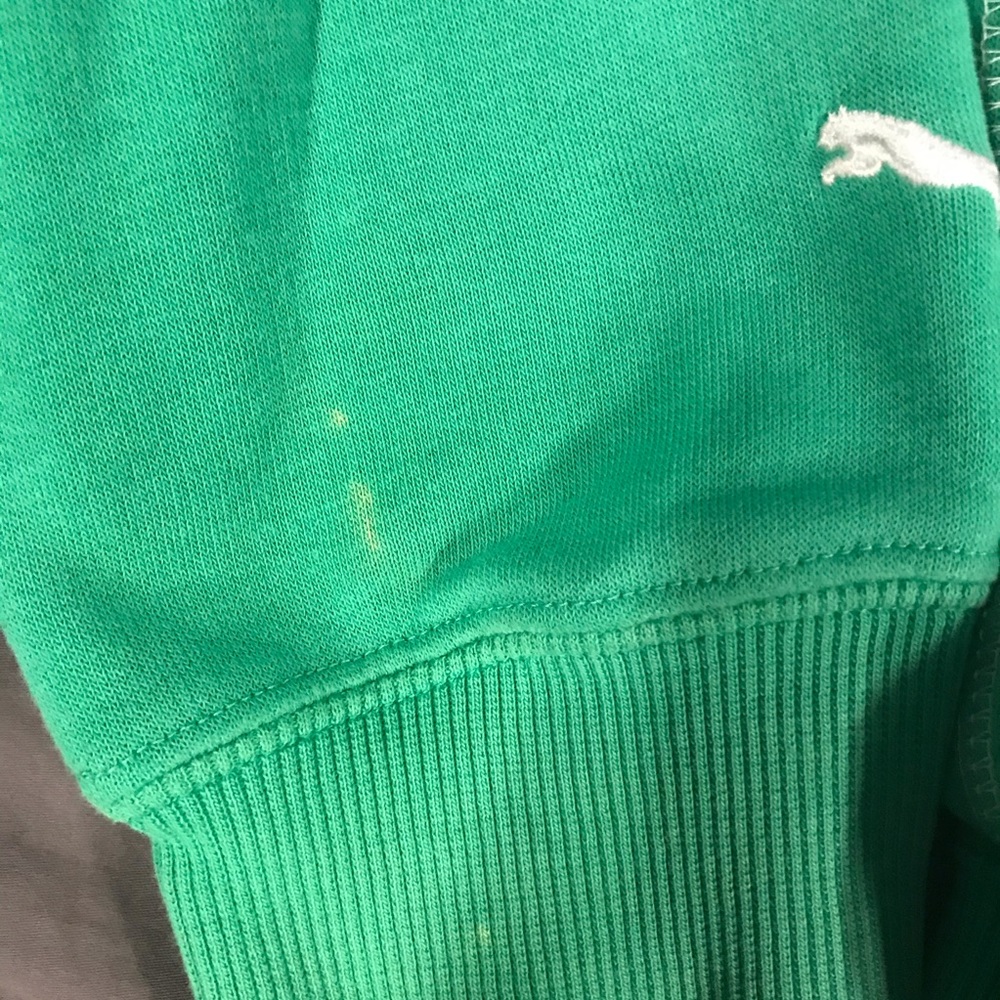 Puma Kids Sports Lifestyle Green Sweatshirt-Size M - Picture 8 of 8